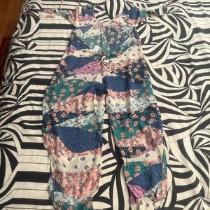Floral overalls jumper size L